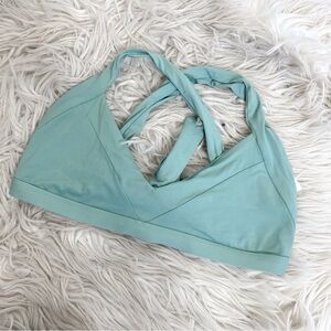 l*space Sage Green Criss Cross Bikini Top